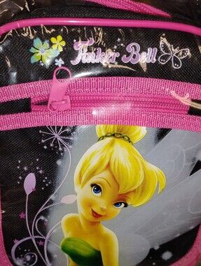 Kids' Tinker Bell Pink & Black Crossbody Purse/Bag